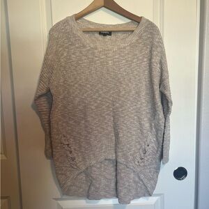 Express Cream Knit Sweater Size M